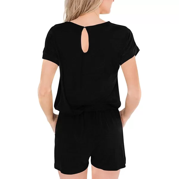imageANRABESS Womens Summer Crewneck Casual Loose Short Sleeve One Piece Jumpsuit Rompers Outfits with Pockets00 Black