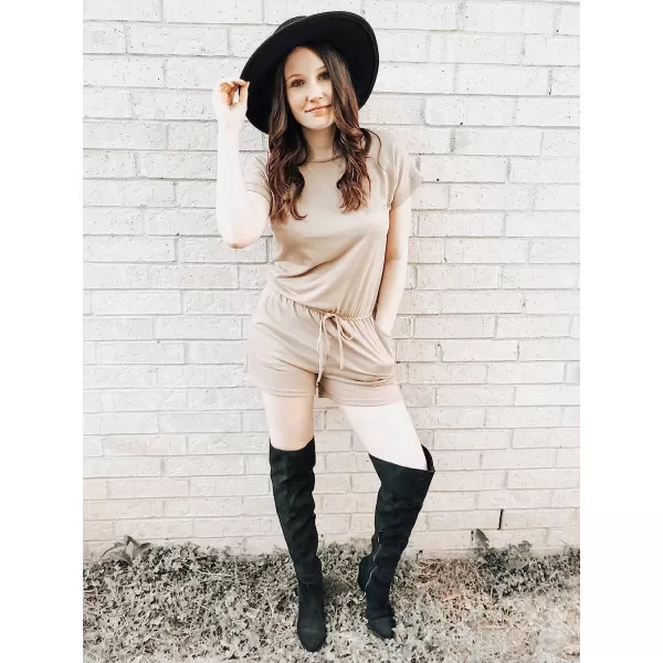 imageANRABESS Womens Summer Crewneck Casual Loose Short Sleeve One Piece Jumpsuit Rompers Outfits with Pockets01 Khaki