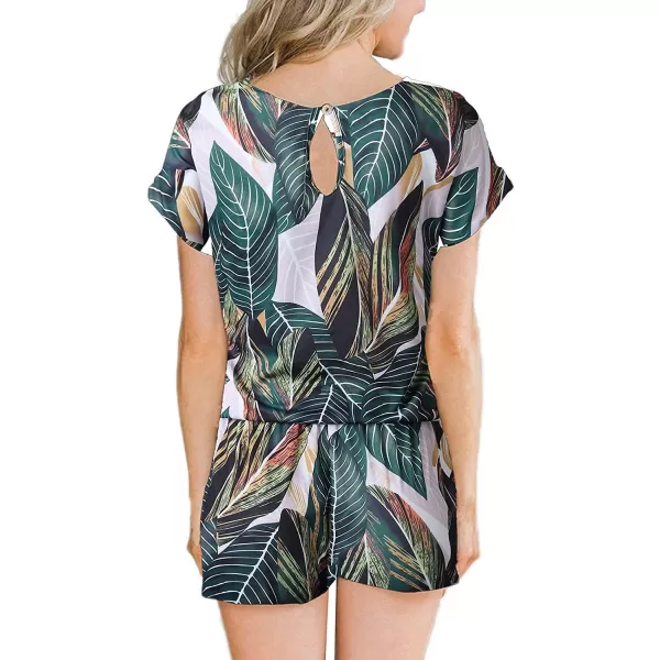 imageANRABESS Womens Summer Crewneck Casual Loose Short Sleeve One Piece Jumpsuit Rompers Outfits with Pockets01 Leaf
