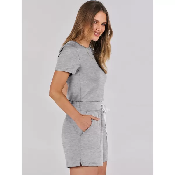 imageANRABESS Womens Summer Crewneck Casual Loose Short Sleeve One Piece Rompers Jumpsuit Outfits with PocketsLight Grey