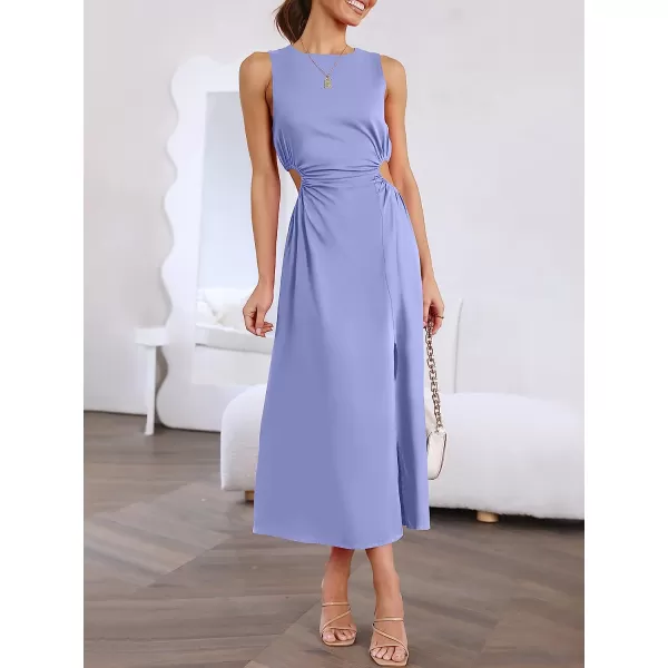imageANRABESS Womens Summer Sleeveless Cutout Maxi Dress Bodycon Slit Beach Wedding Guest DressesPurple Blue