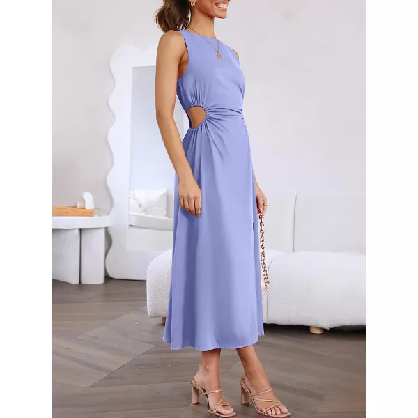 imageANRABESS Womens Summer Sleeveless Cutout Maxi Dress Bodycon Slit Beach Wedding Guest DressesPurple Blue