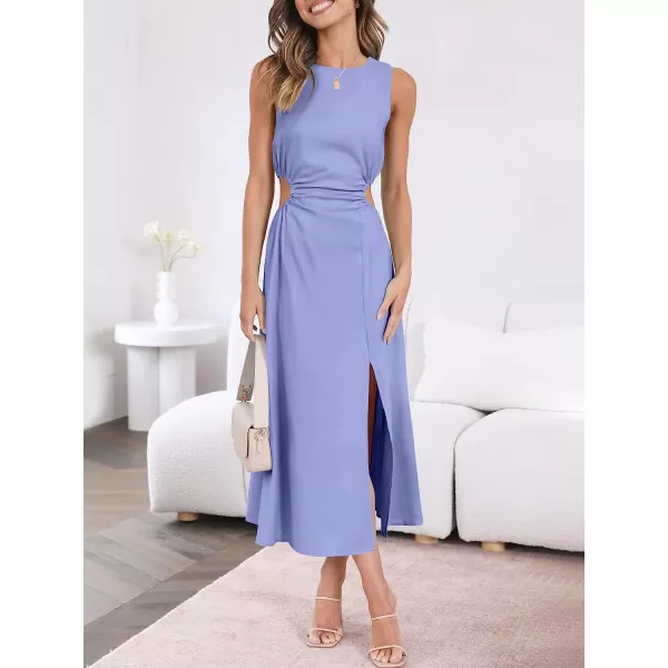 imageANRABESS Womens Summer Sleeveless Cutout Maxi Dress Bodycon Slit Beach Wedding Guest DressesPurple Blue