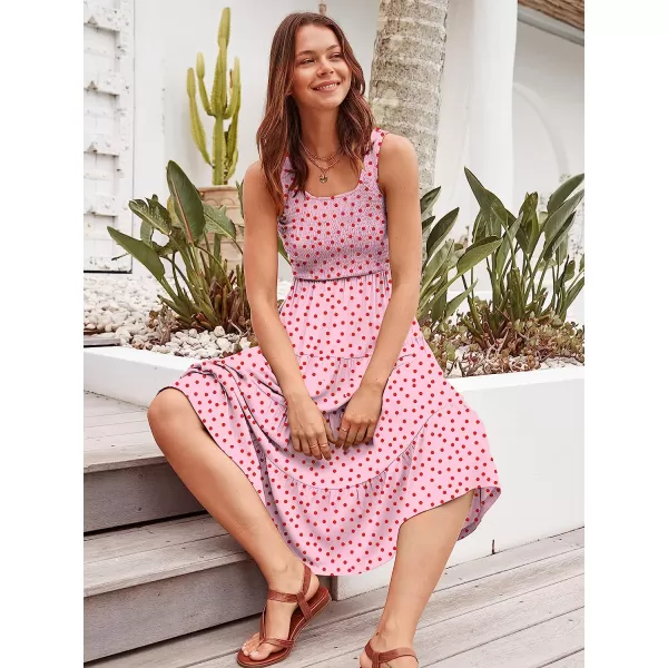 imageANRABESS Womens Summer Sleeveless Smocked Sundress Boho Ruffle Tiered Swing A Line Beach Midi Dress with PocketsPrint 01
