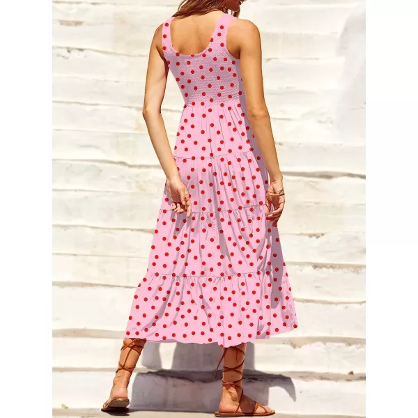 imageANRABESS Womens Summer Sleeveless Smocked Sundress Boho Ruffle Tiered Swing A Line Beach Midi Dress with PocketsPrint 01