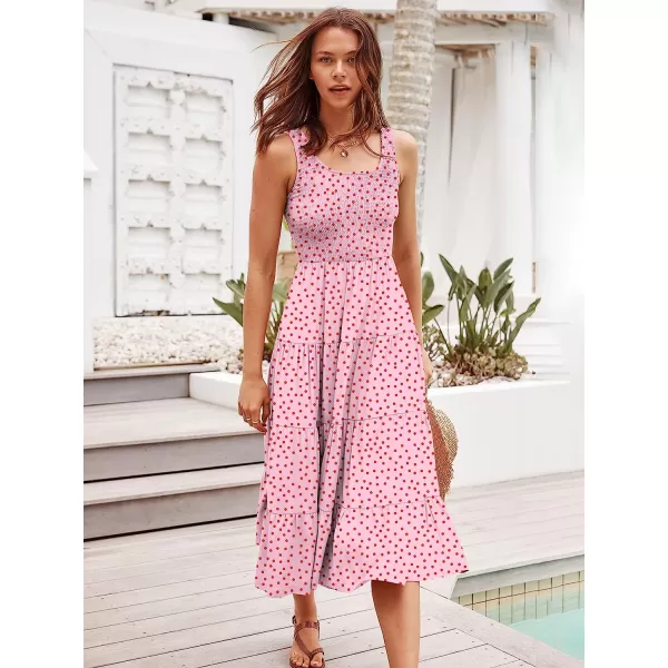 imageANRABESS Womens Summer Sleeveless Smocked Sundress Boho Ruffle Tiered Swing A Line Beach Midi Dress with PocketsPrint 01