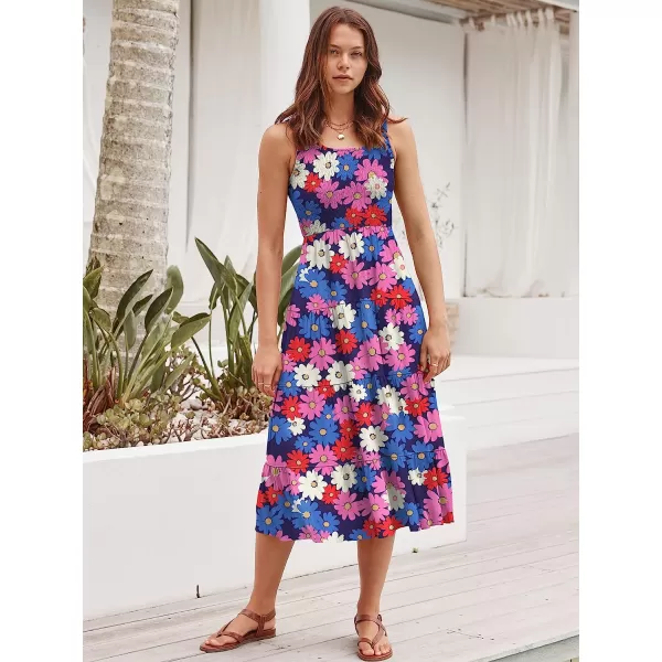 imageANRABESS Womens Summer Sleeveless Smocked Sundress Boho Ruffle Tiered Swing A Line Beach Midi Dress with PocketsPrint 03