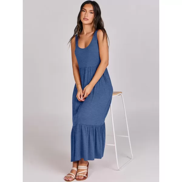 imageANRABESS Womens Summer Sleeveless Sundress Swing Dress Casual Flowy Tiered Beach Maxi Dress with PocketsBlue