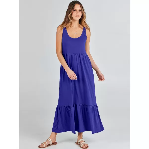 imageANRABESS Womens Summer Sleeveless Sundress Swing Dress Casual Flowy Tiered Beach Maxi Dress with PocketsRoyal Blue
