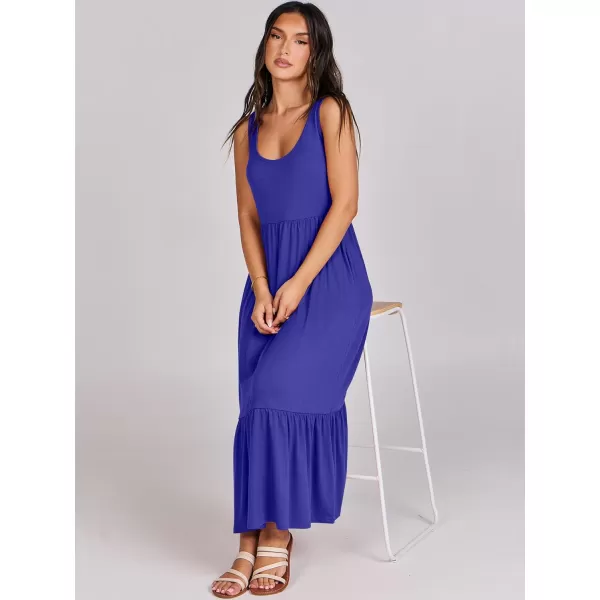 imageANRABESS Womens Summer Sleeveless Sundress Swing Dress Casual Flowy Tiered Beach Maxi Dress with PocketsRoyal Blue