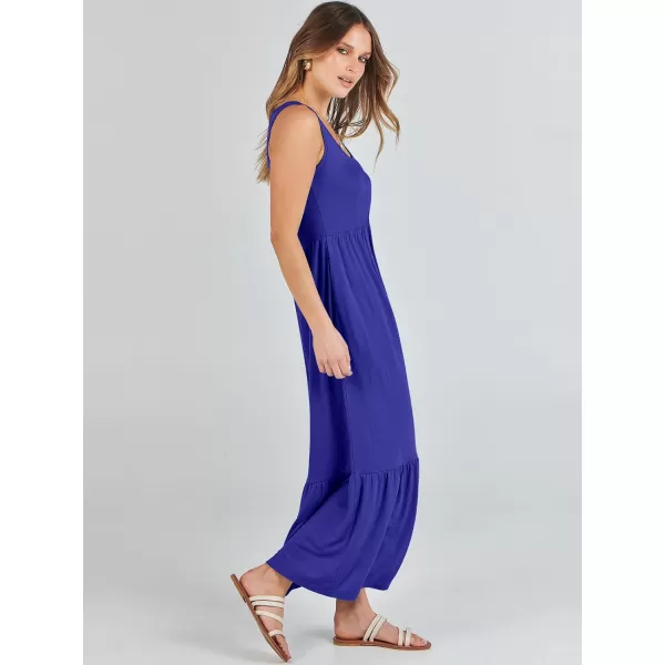 imageANRABESS Womens Summer Sleeveless Sundress Swing Dress Casual Flowy Tiered Beach Maxi Dress with PocketsRoyal Blue