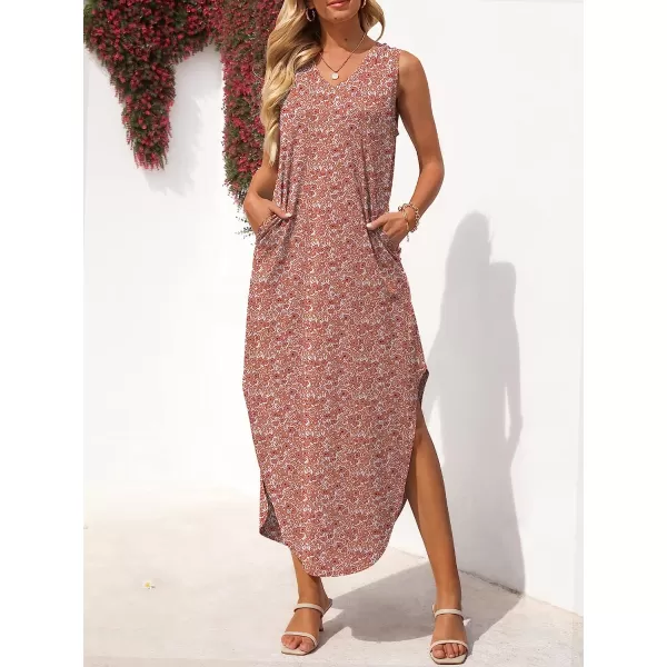 imageANRABESS Womens Summer Sleeveless V Neck Casual Loose Flowy Slit Maxi Beach Long Dresses with Pockets01 Floral