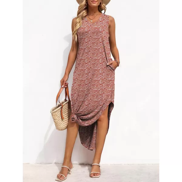 imageANRABESS Womens Summer Sleeveless V Neck Casual Loose Flowy Slit Maxi Beach Long Dresses with Pockets01 Floral
