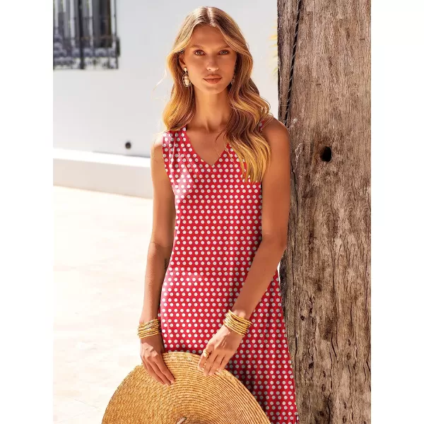 imageANRABESS Womens Summer Sleeveless V Neck Casual Loose Flowy Slit Maxi Beach Long Dresses with Pockets03 Dot