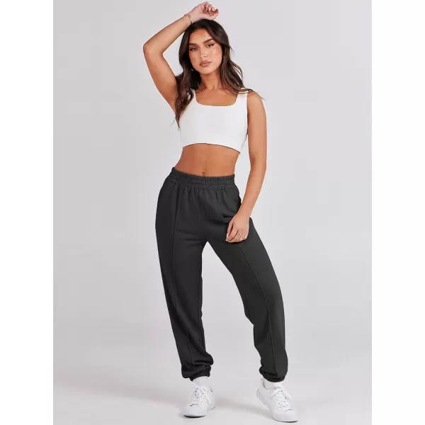 imageANRABESS Womens Sweatpants Baggy Casual High Waisted Workout Athletic Cinch Bottom Joggers PantsBlack
