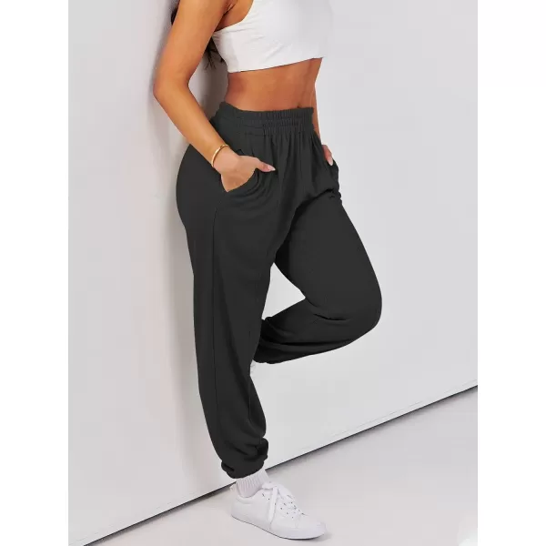 imageANRABESS Womens Sweatpants Baggy Casual High Waisted Workout Athletic Cinch Bottom Joggers PantsBlack