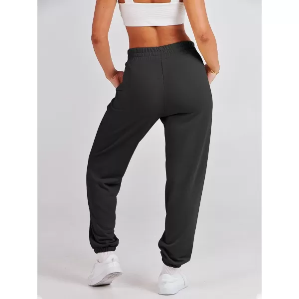 imageANRABESS Womens Sweatpants Baggy Casual High Waisted Workout Athletic Cinch Bottom Joggers PantsBlack