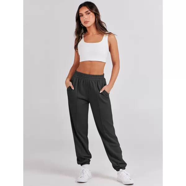 imageANRABESS Womens Sweatpants Baggy Casual High Waisted Workout Athletic Cinch Bottom Joggers PantsBlack