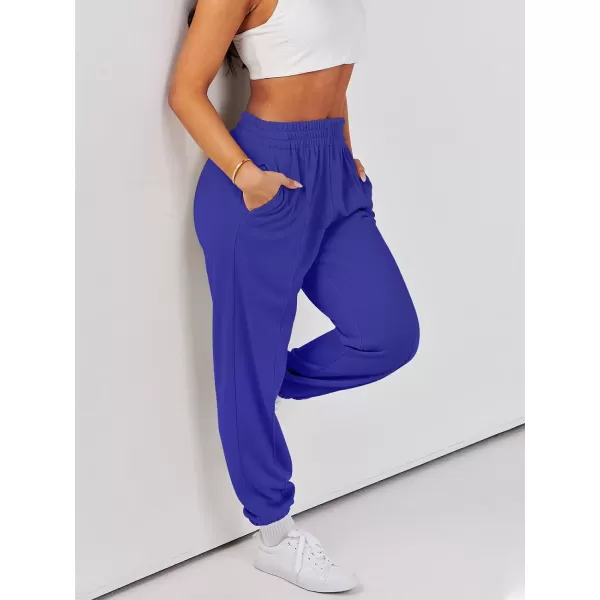 imageANRABESS Womens Sweatpants Baggy Casual High Waisted Workout Athletic Cinch Bottom Joggers PantsDeep Blue