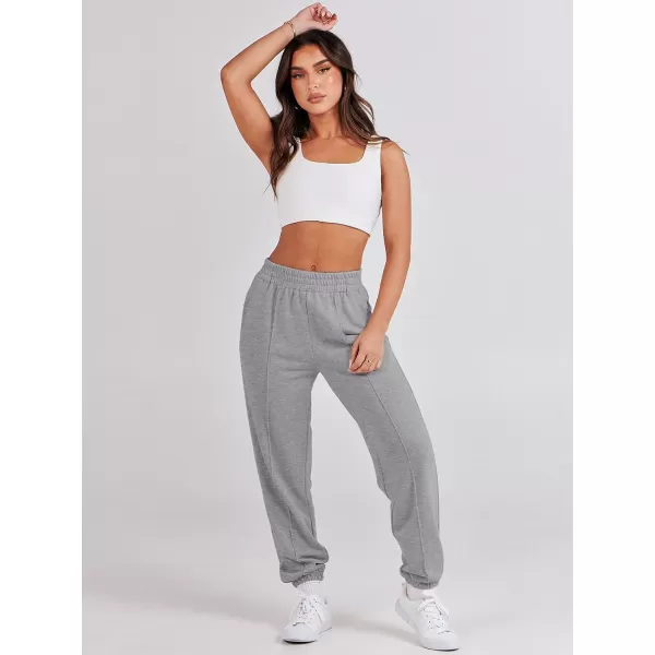 imageANRABESS Womens Sweatpants Baggy Casual High Waisted Workout Athletic Cinch Bottom Joggers PantsDeep Gray