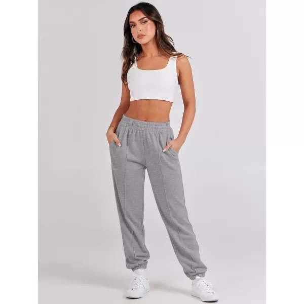 imageANRABESS Womens Sweatpants Baggy Casual High Waisted Workout Athletic Cinch Bottom Joggers PantsDeep Gray