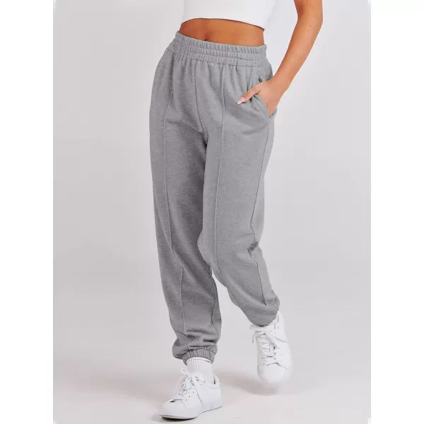 imageANRABESS Womens Sweatpants Baggy Casual High Waisted Workout Athletic Cinch Bottom Joggers PantsDeep Gray