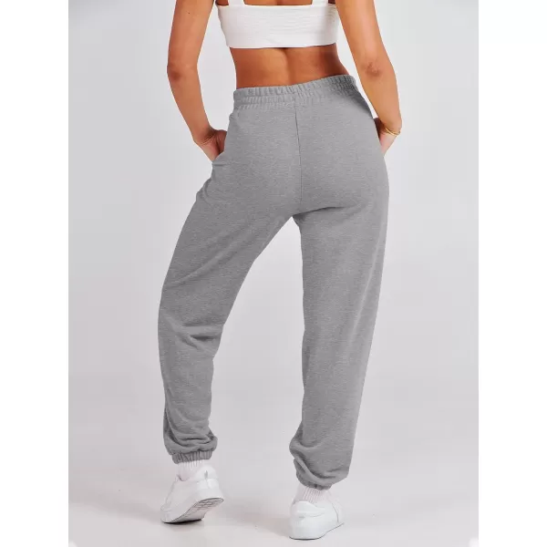 imageANRABESS Womens Sweatpants Baggy Casual High Waisted Workout Athletic Cinch Bottom Joggers PantsDeep Gray