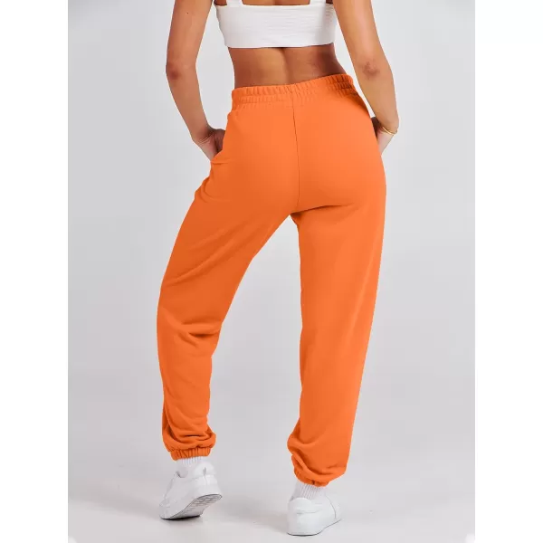 imageANRABESS Womens Sweatpants Baggy Casual High Waisted Workout Athletic Cinch Bottom Joggers PantsOrange