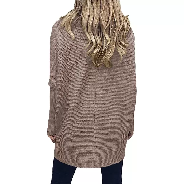 imageANRABESS Womens Turtleneck Long Batwing Sleeve Asymmetric Hem Casual Pullover Sweater Knit TopsMutmeg
