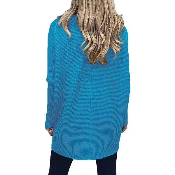 imageANRABESS Womens Turtleneck Long Batwing Sleeve Asymmetric Hem Casual Pullover Sweater Knit TopsRoyal