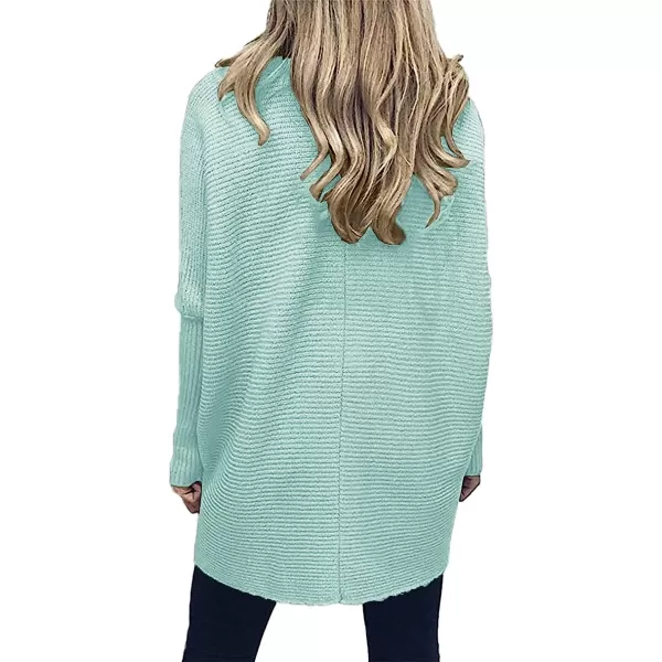 imageANRABESS Womens Turtleneck Long Batwing Sleeve Asymmetric Hem Casual Pullover Sweater Knit TopsWater Green