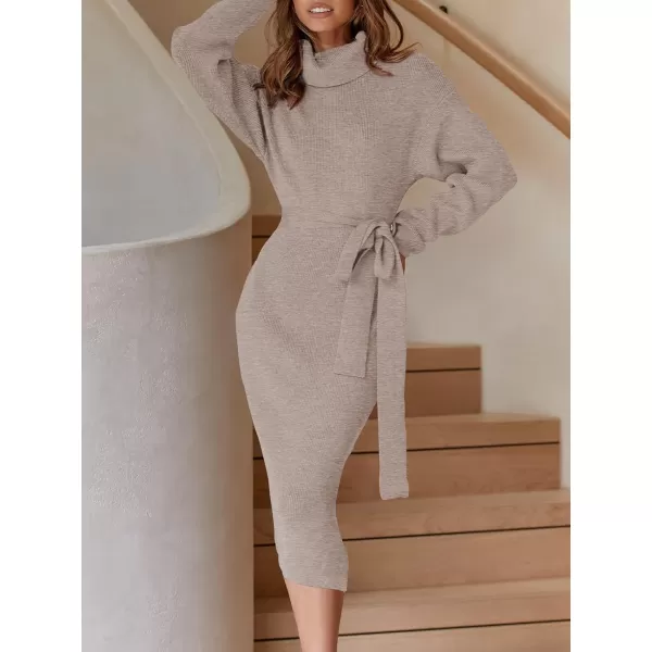 imageANRABESS Womens Turtleneck Long Batwing Sleeve Chunky Knit Slit Slim Bodycon Tie Waist Pullover Midi Sweater DressANRABESS Womens Turtleneck Long Batwing Sleeve Chunky Knit Slit Slim Bodycon Tie Waist Pullover Midi Sweater Dress