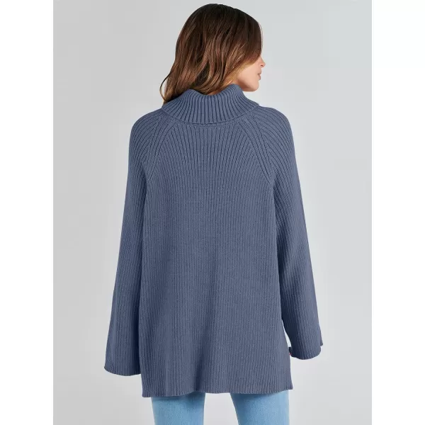 imageANRABESS Womens Turtleneck Long Sleeve Oversized Sweater Casual Loose Fit Ribbed Knit Tunic Pullover TopsDeep Blue