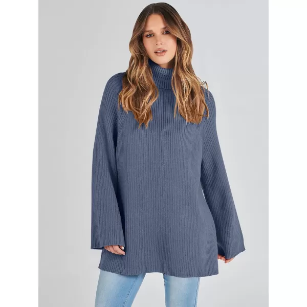 imageANRABESS Womens Turtleneck Long Sleeve Oversized Sweater Casual Loose Fit Ribbed Knit Tunic Pullover TopsDeep Blue