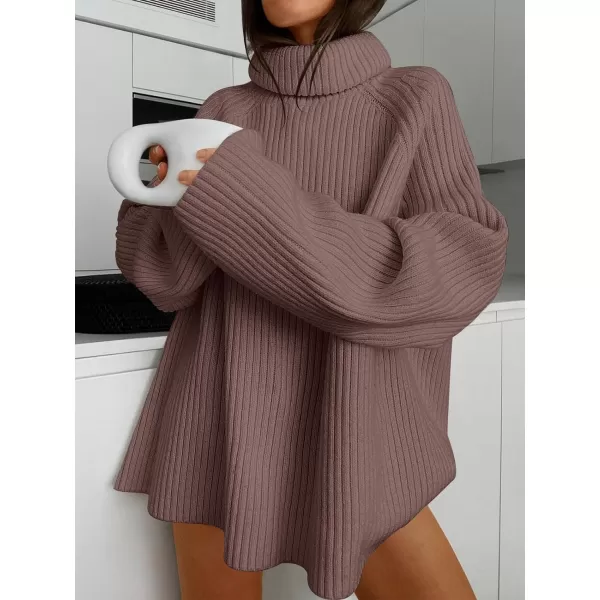 imageANRABESS Womens Turtleneck Long Sleeve Oversized Sweater Casual Loose Fit Ribbed Knit Tunic Pullover TopsRed Apricot