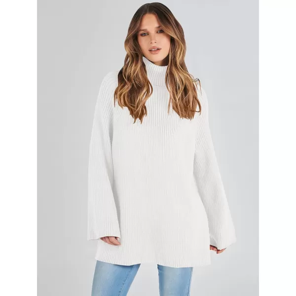 imageANRABESS Womens Turtleneck Long Sleeve Oversized Sweater Casual Loose Fit Ribbed Knit Tunic Pullover TopsWhite