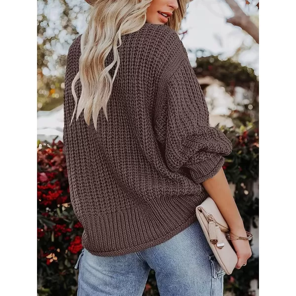 imageANRABESS Womens Turtleneck Oversized Sweaters Batwing Long Sleeve Pullover Loose Chunky Knit Tops1purple