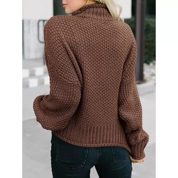 imageANRABESS Womens Turtleneck Oversized Sweaters Batwing Long Sleeve Pullover Loose Chunky Knit TopsCoffee