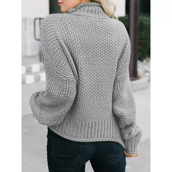 imageANRABESS Womens Turtleneck Oversized Sweaters Batwing Long Sleeve Pullover Loose Chunky Knit TopsGrey