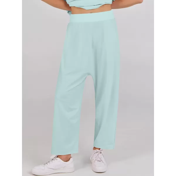 imageANRABESS Womens Two Piece Outfits Sleeveless Top  Harem Cropped Pants Matching Lounge Summer Sets 2024 Fashion ClothesLight Green