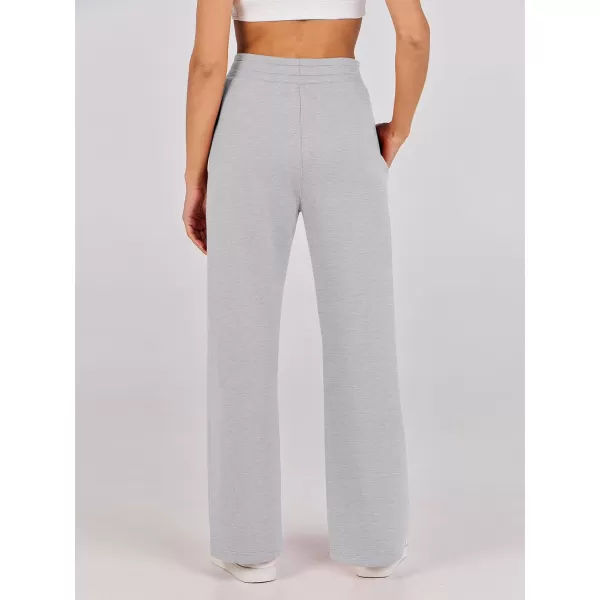 imageANRABESS Womens Wide Leg Sweatpants 2023 Fall Casual Loose High Wasited Straight Baggy Jogging Sweat PantsLight Grey