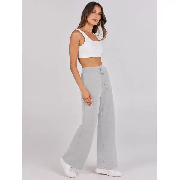 imageANRABESS Womens Wide Leg Sweatpants 2023 Fall Casual Loose High Wasited Straight Baggy Jogging Sweat PantsLight Grey