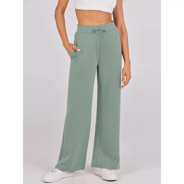 imageANRABESS Womens Wide Leg Sweatpants 2023 Fall Casual Loose High Wasited Straight Baggy Jogging Sweat PantsPea