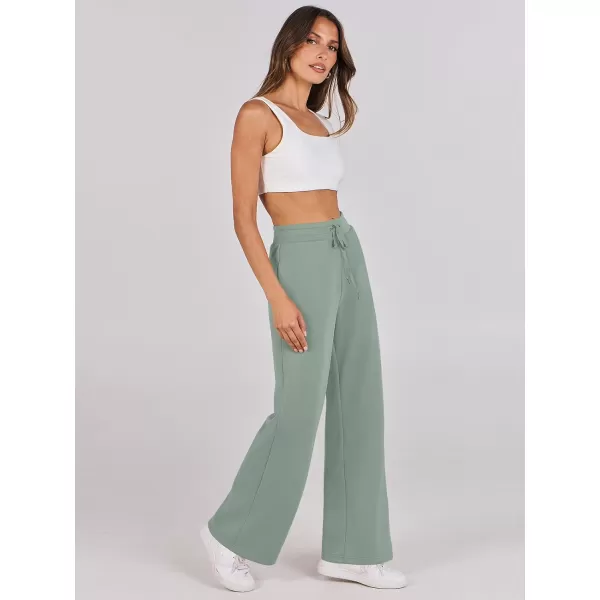 imageANRABESS Womens Wide Leg Sweatpants 2023 Fall Casual Loose High Wasited Straight Baggy Jogging Sweat PantsPea
