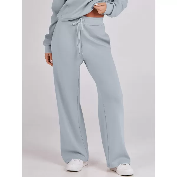 imageANRABESS Womens Wide Leg Sweatpants 2023 Fall Casual Loose High Wasited Straight Baggy Jogging Sweat PantsSky