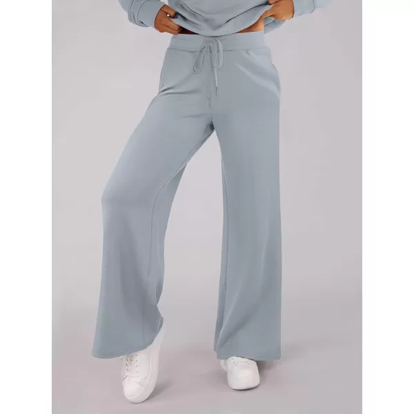 imageANRABESS Womens Wide Leg Sweatpants 2023 Fall Casual Loose High Wasited Straight Baggy Jogging Sweat PantsSky