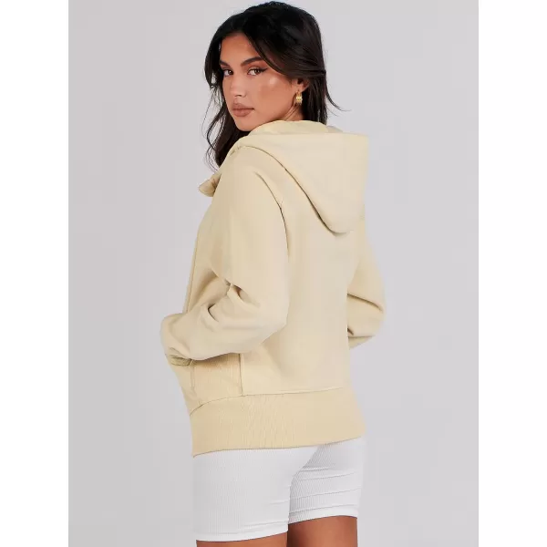 imageANRABESS Womens Zip Up Hoodies Teen Girls Sweatshirt Cute Fall Casual Jacket Y2K Clothing with PocketsApricot