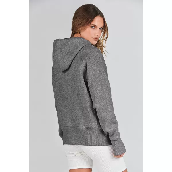 imageANRABESS Womens Zip Up Hoodies Teen Girls Sweatshirt Cute Fall Casual Jacket Y2K Clothing with PocketsDeep Gray