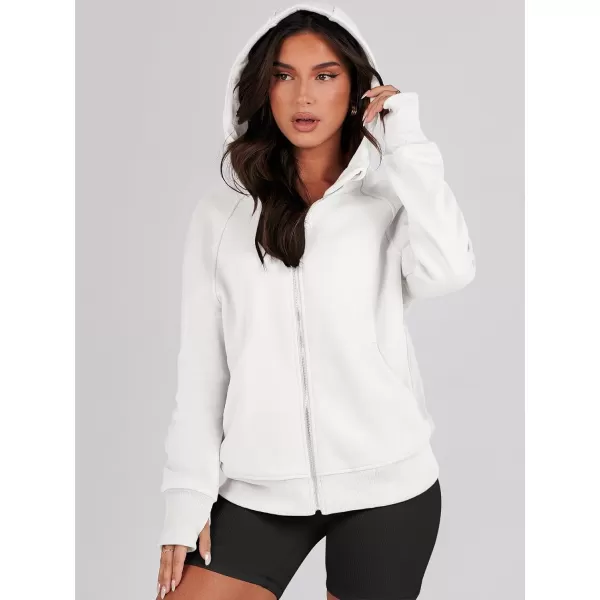 imageANRABESS Womens Zip Up Hoodies Teen Girls Sweatshirt Cute Fall Casual Jacket Y2K Clothing with PocketsWhite