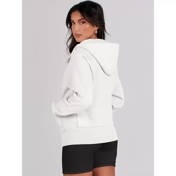 imageANRABESS Womens Zip Up Hoodies Teen Girls Sweatshirt Cute Fall Casual Jacket Y2K Clothing with PocketsWhite